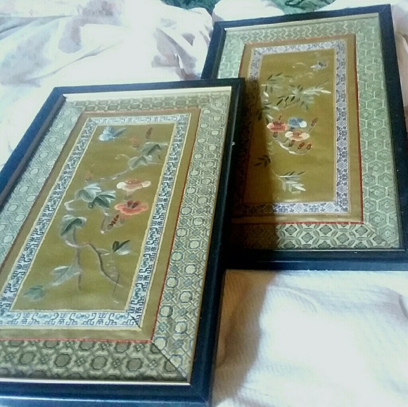 Vintage Other - Vintage Asian Silk Art Vintage Other - Vintage Asian Silk Art